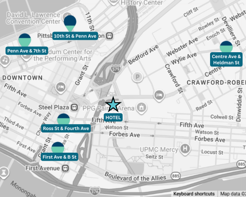 POGOH Stations Map around the hotel location
