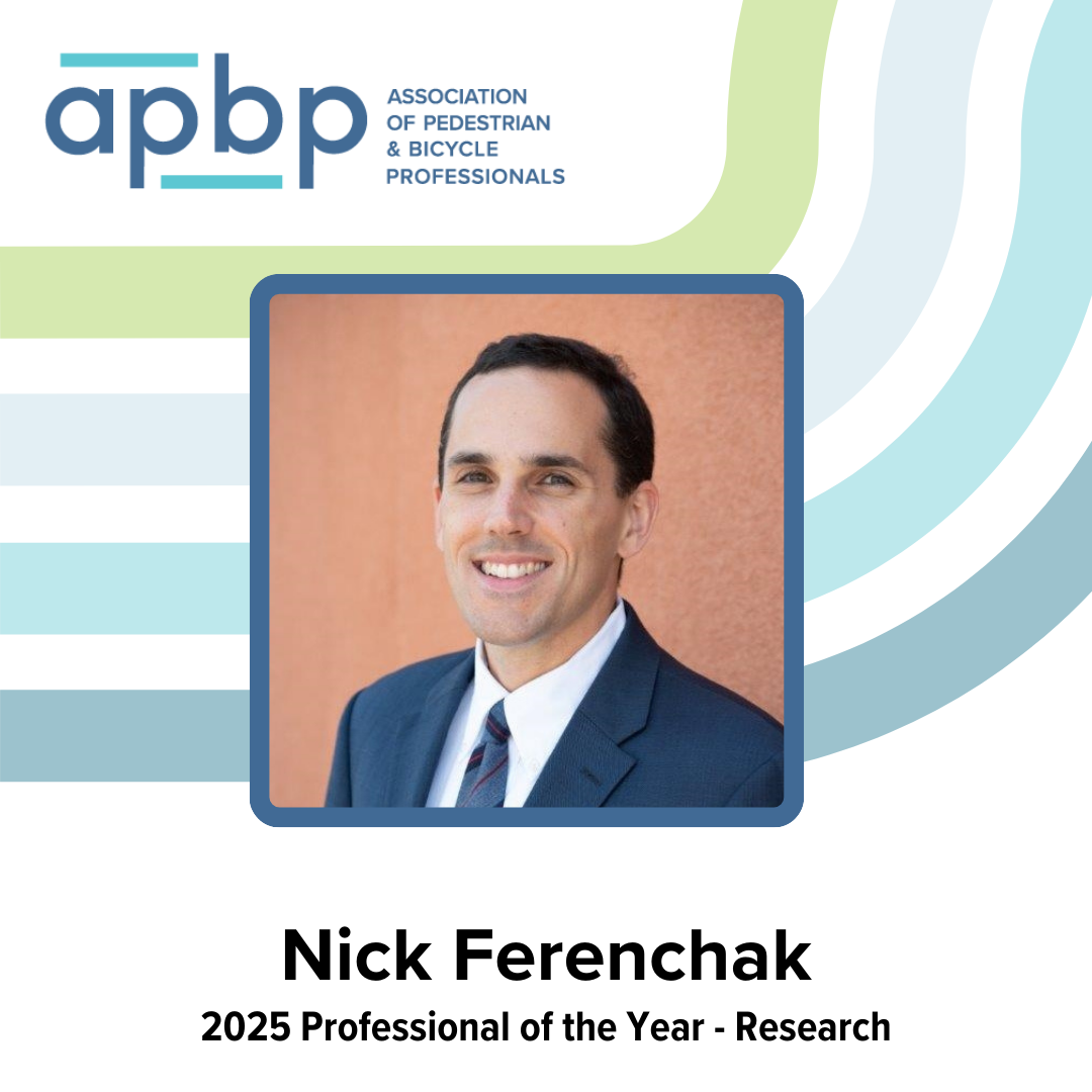 2025 Professional of the Year – Research  Nick Ferenchak